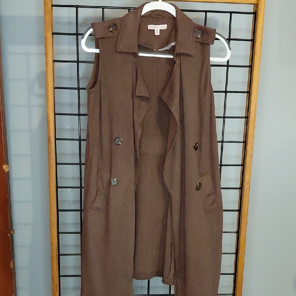 Sincerely Jules Brown Sleeveless Tunic